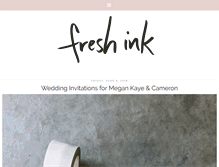 Tablet Screenshot of freshinkstyle.com